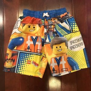 lego movie swim trunks